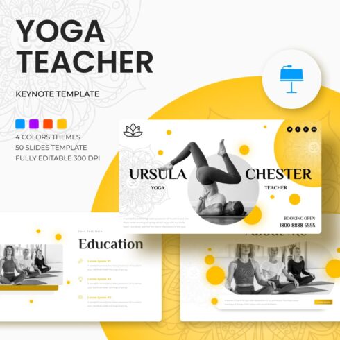 Yoga Teacher Keynote Template.