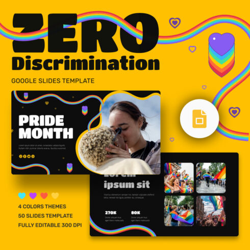 Zero Discrimination Google Slides Theme.
