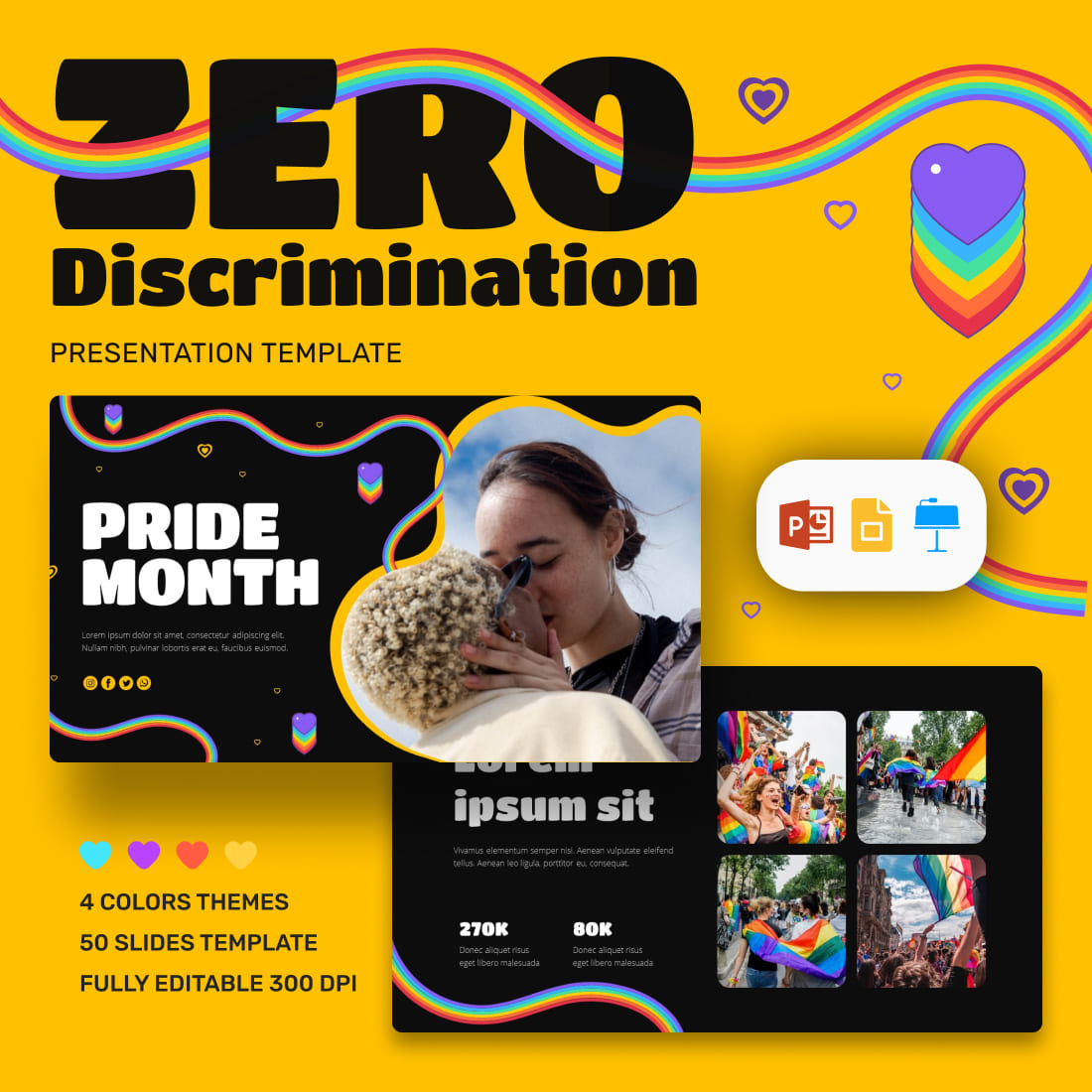 Zero Discrimination Presentation Template.
