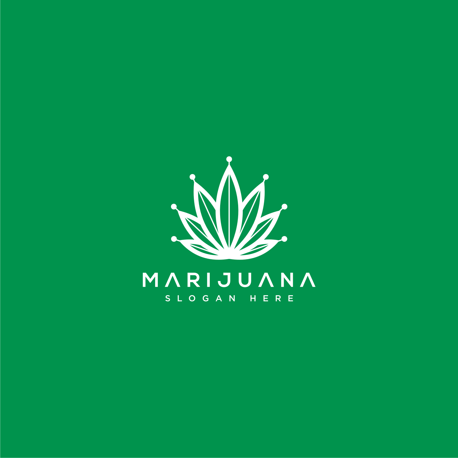 Cannabis Marijuana Leaf Logo Vector previews.