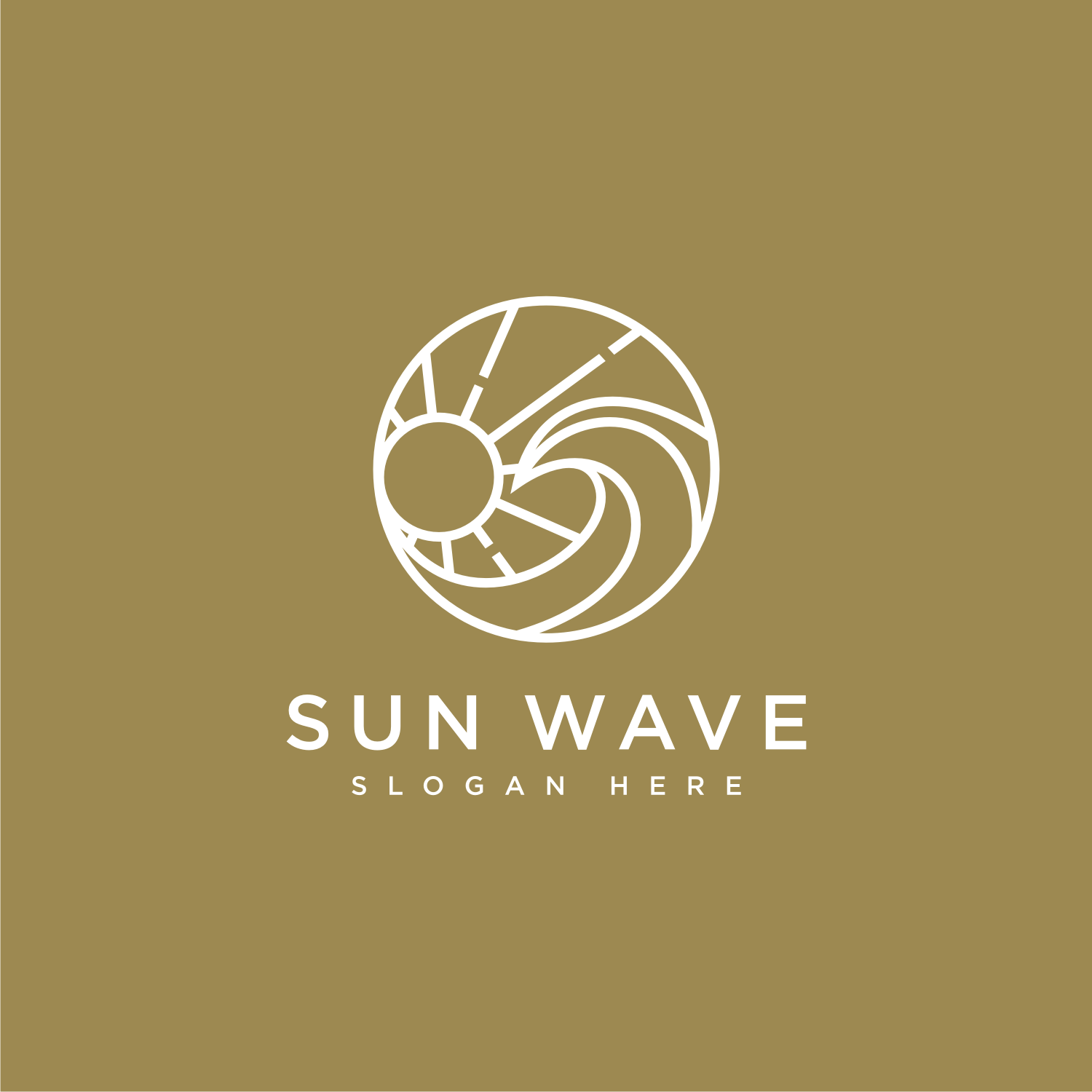 Sunset Wave Logo Design Template previews.