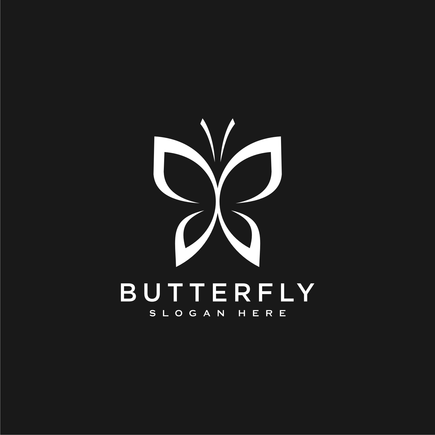 Butterfly Animal Logo Design Vector Template previews.