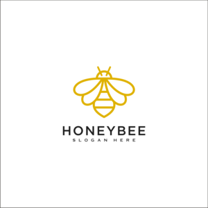 set of honey Bee animals logo vector | MasterBundles