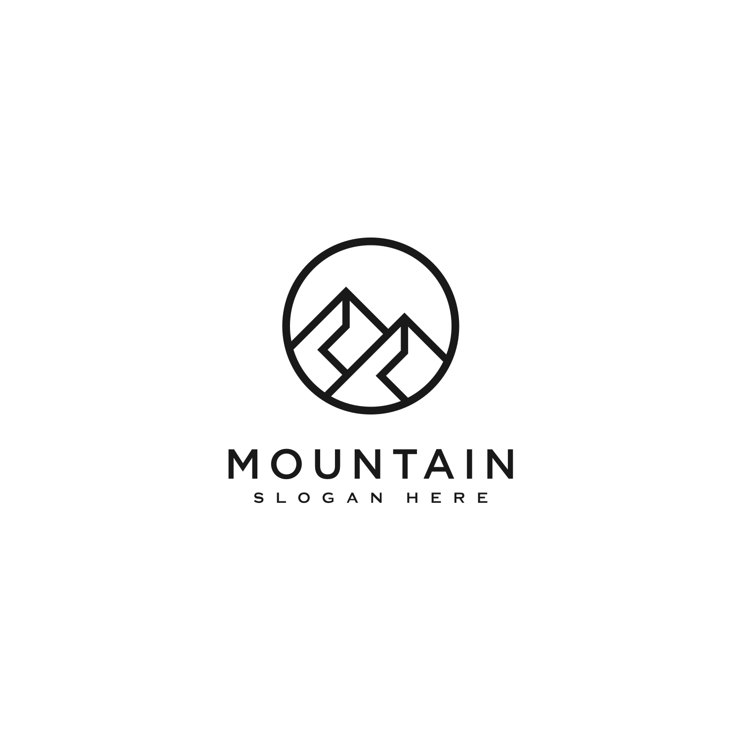 Set of Mountain Logo Vector Design Template