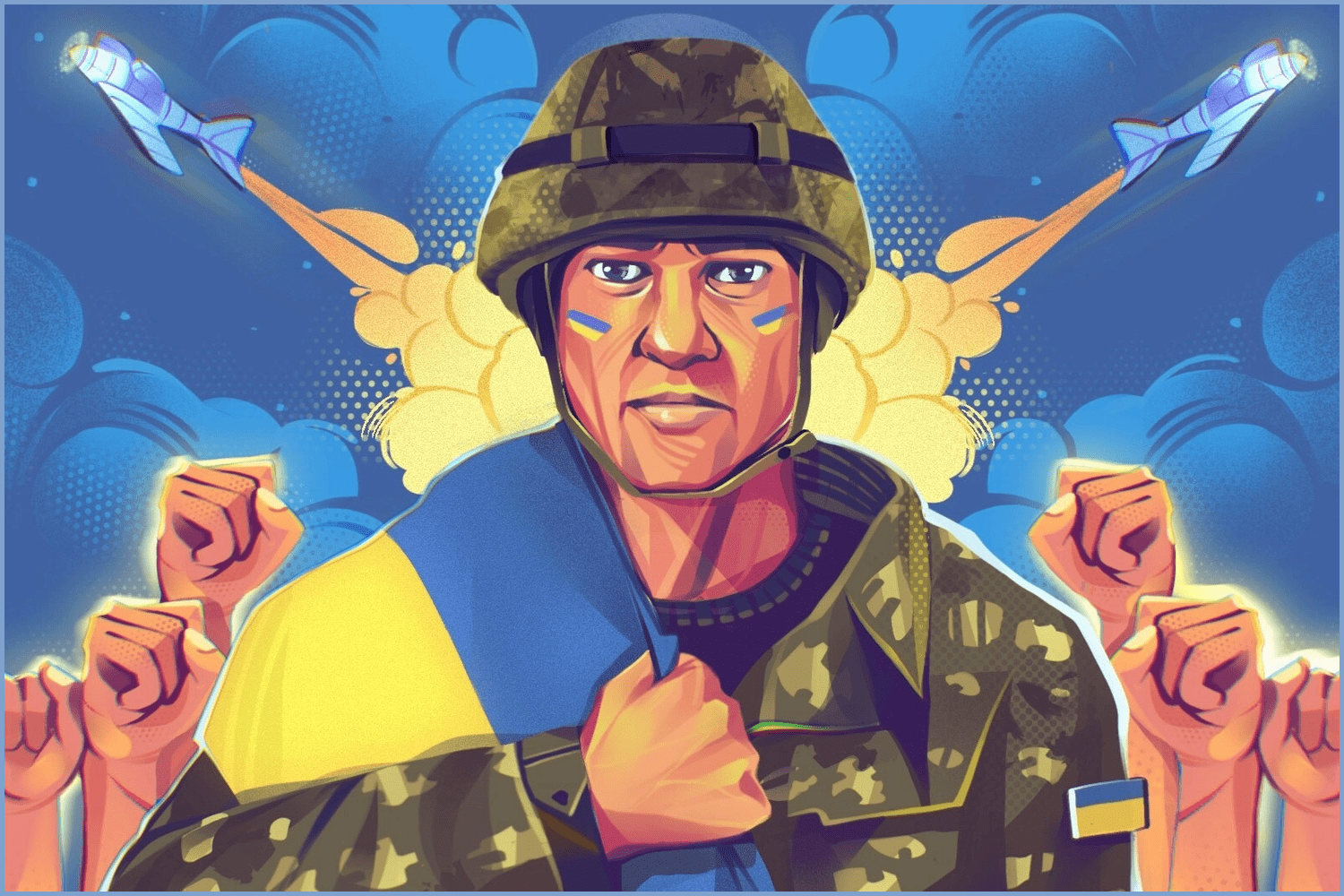 Ukrainian Soldier by Lily.