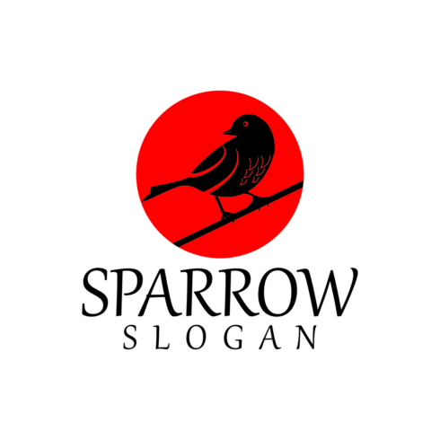 Sparrow Awesome Logo Design Template cover image.