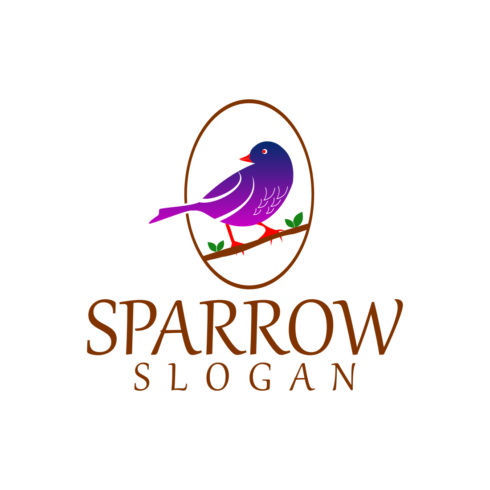 Sparrow Creative Logo Design Template cover image.