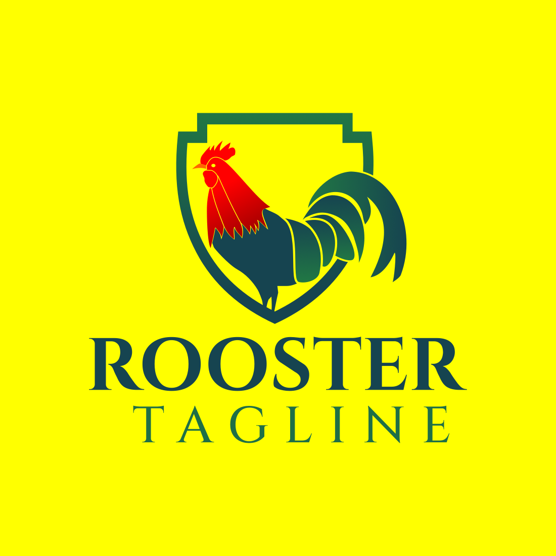 Vector Rooster Logo Design Template previews.
