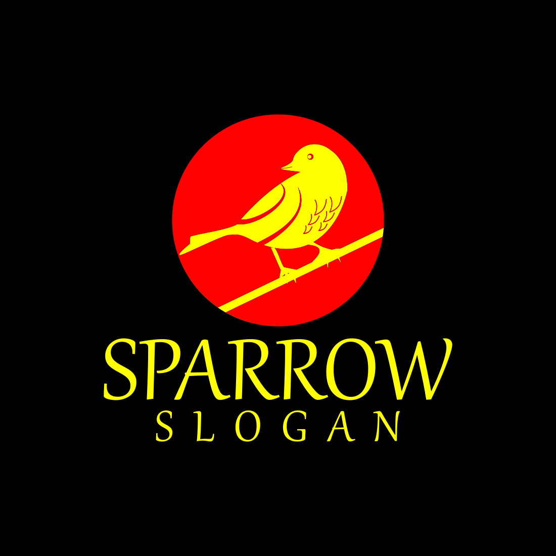 Sparrow Awesome Logo Design Template previews.