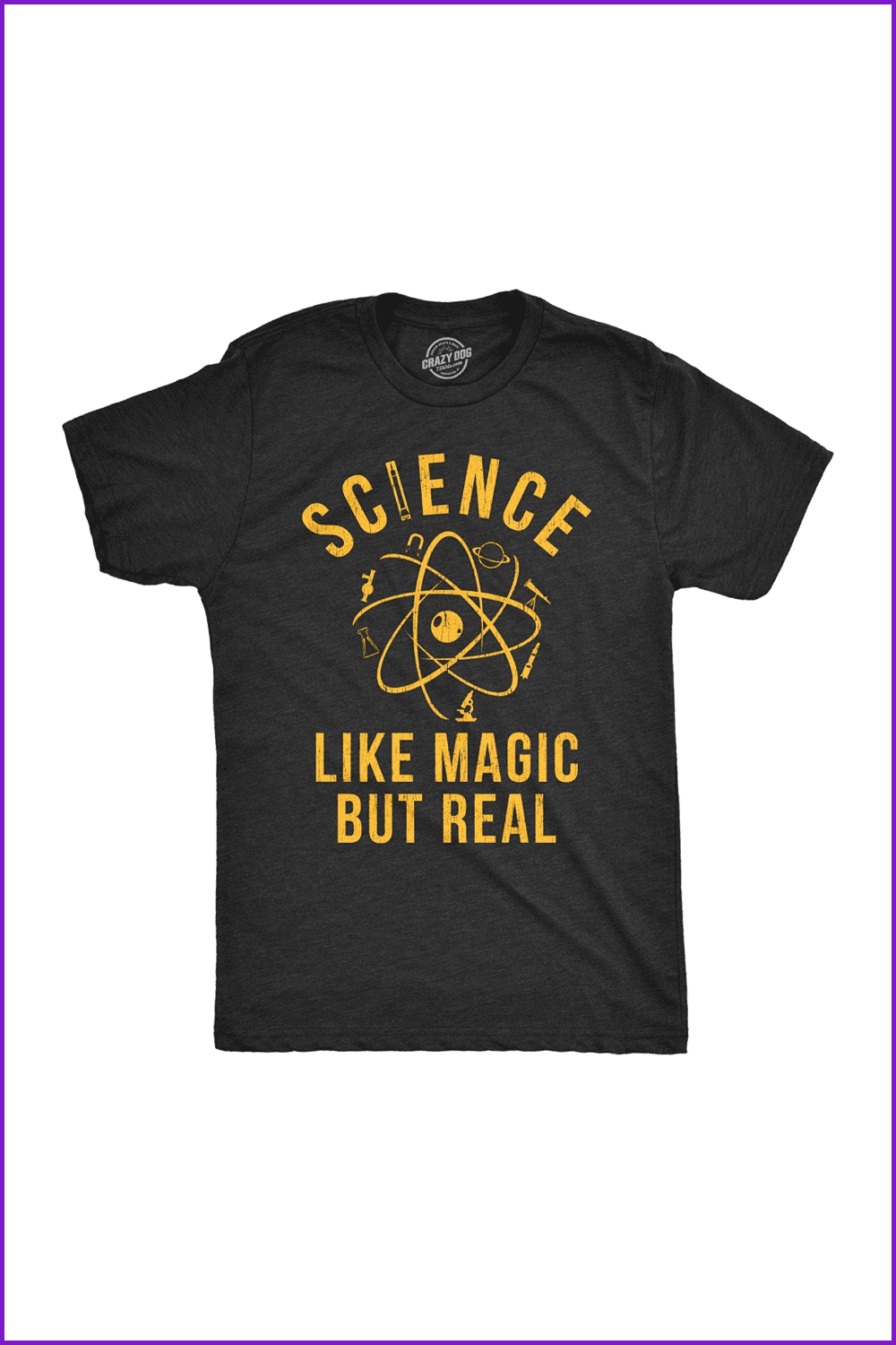 Mens Science Like Magic But Real Tshirt Funny Nerdy Teacher Tee.