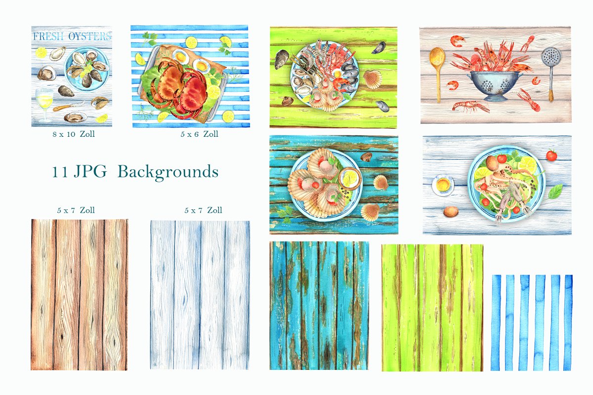 This set includes 11 JPG Backgrounds.