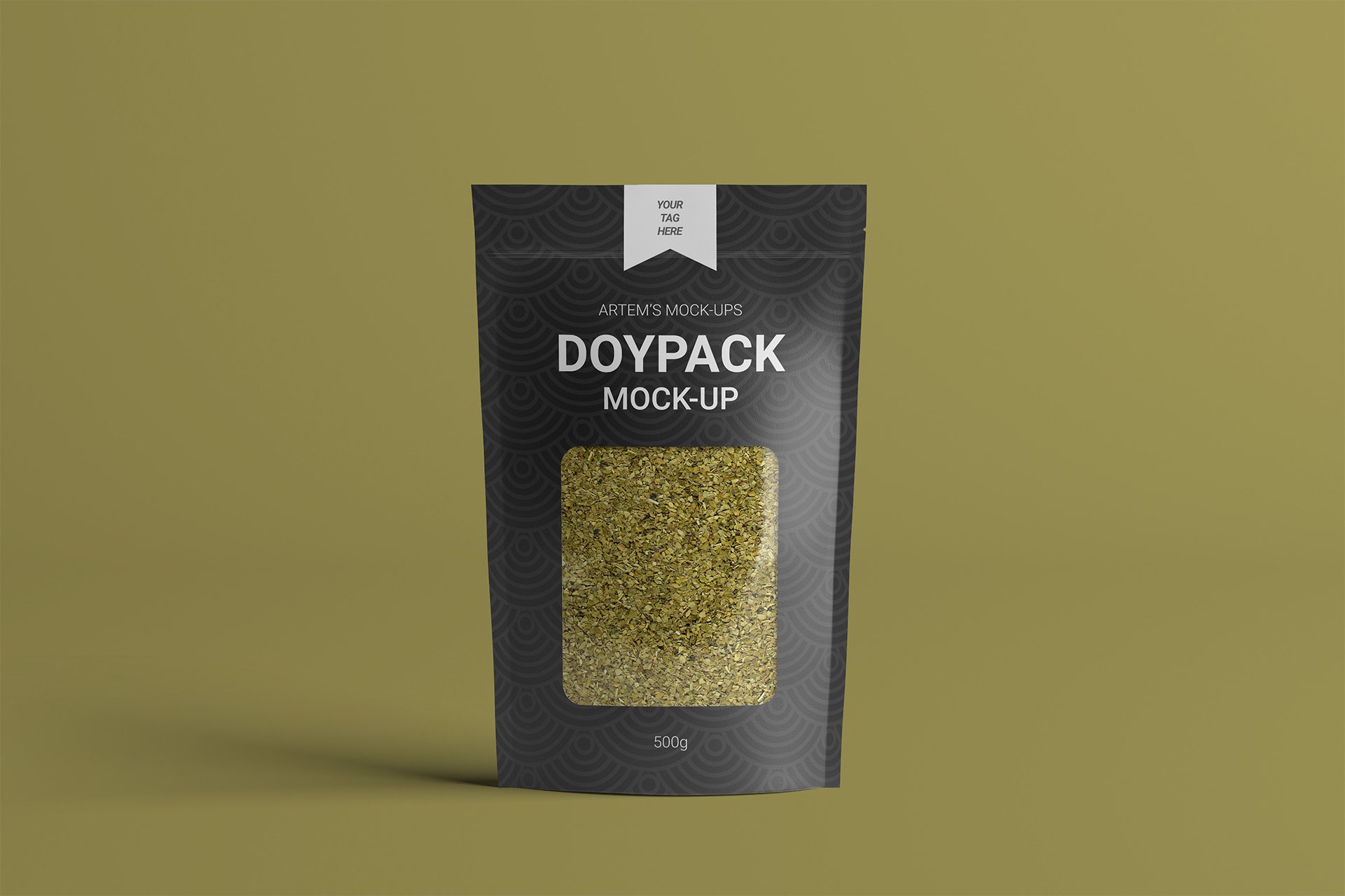 Classic black paper package for matcha.