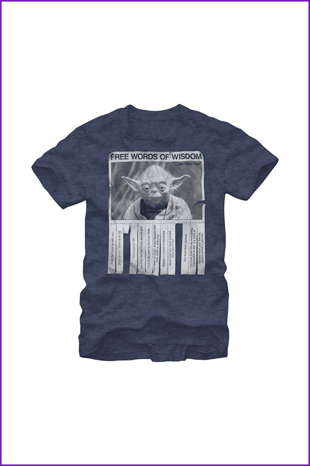 Star Wars Men’s Words Of Wisdom T-Shirt.