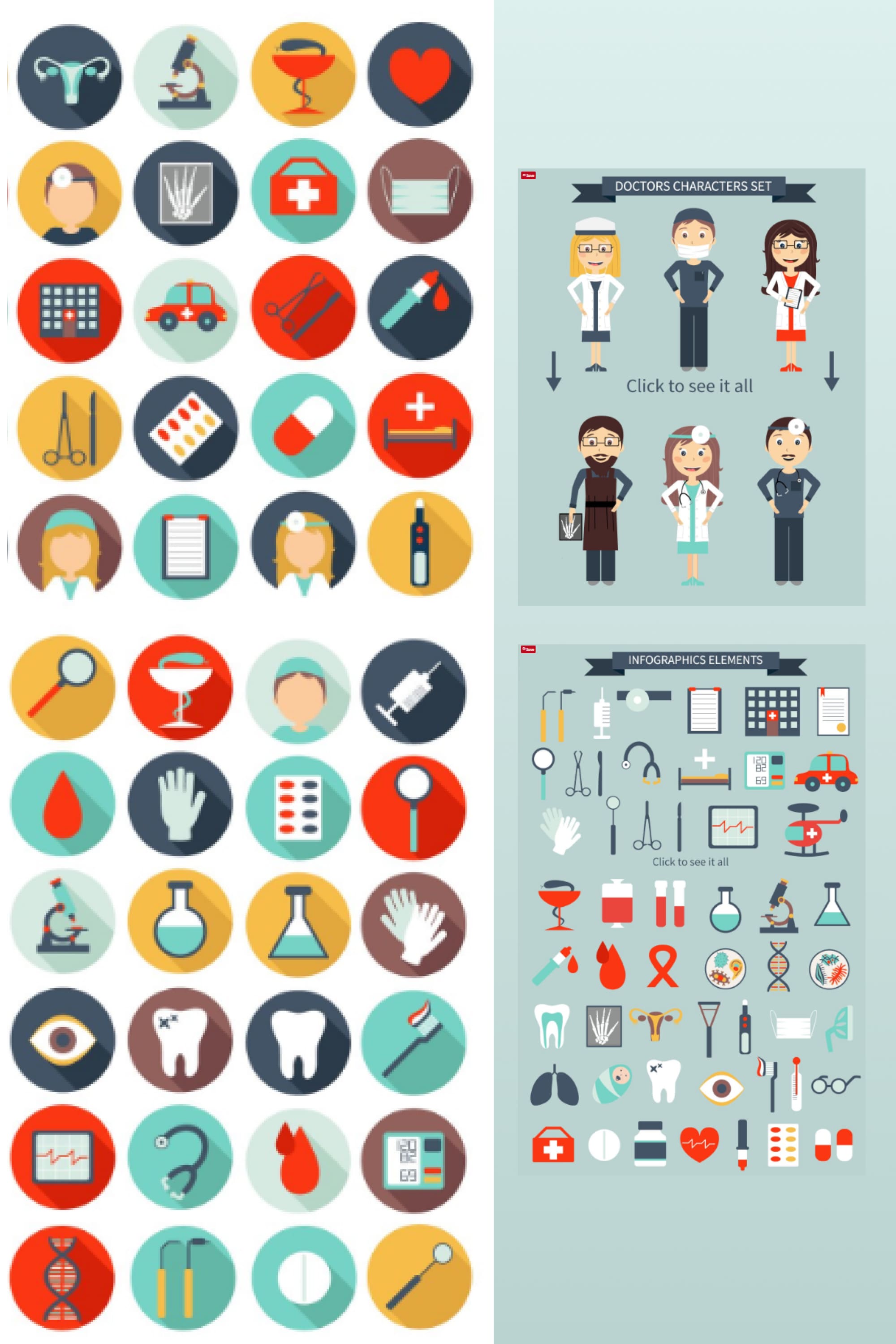 There are 134 elements for medical infographics presented here. They are bright and memorable, thanks to which they can facilitate the delivery of material.