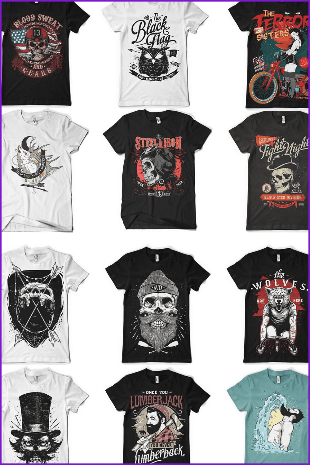 100 T-shirt Designs by CorvusAttic.