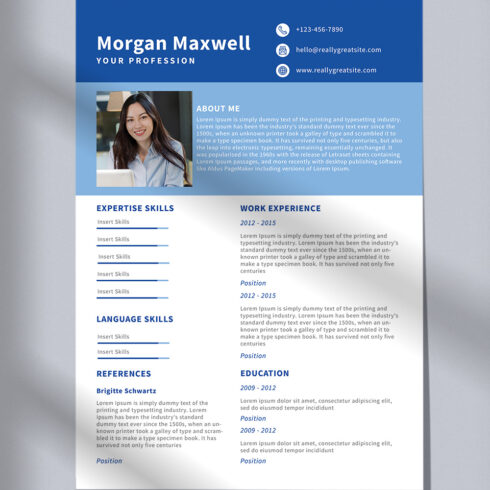 Resume | Photoshop & Illustrator | MasterBundles