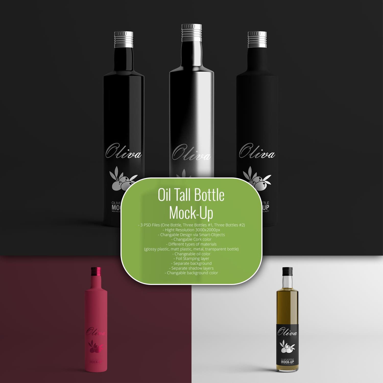 Oil Tall Bottle Mock-Up.