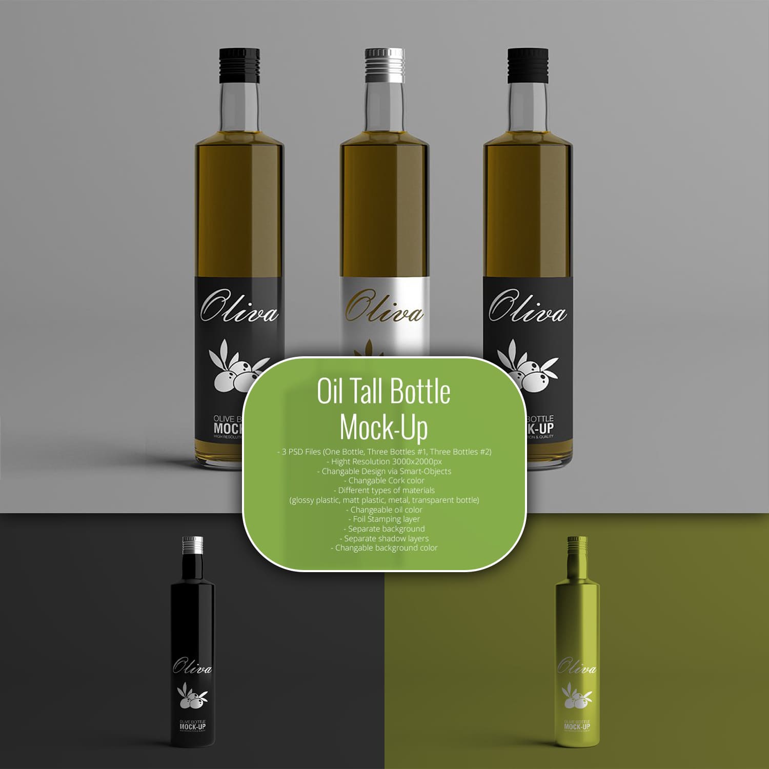 Oil Tall Bottle Mock-Up cover.