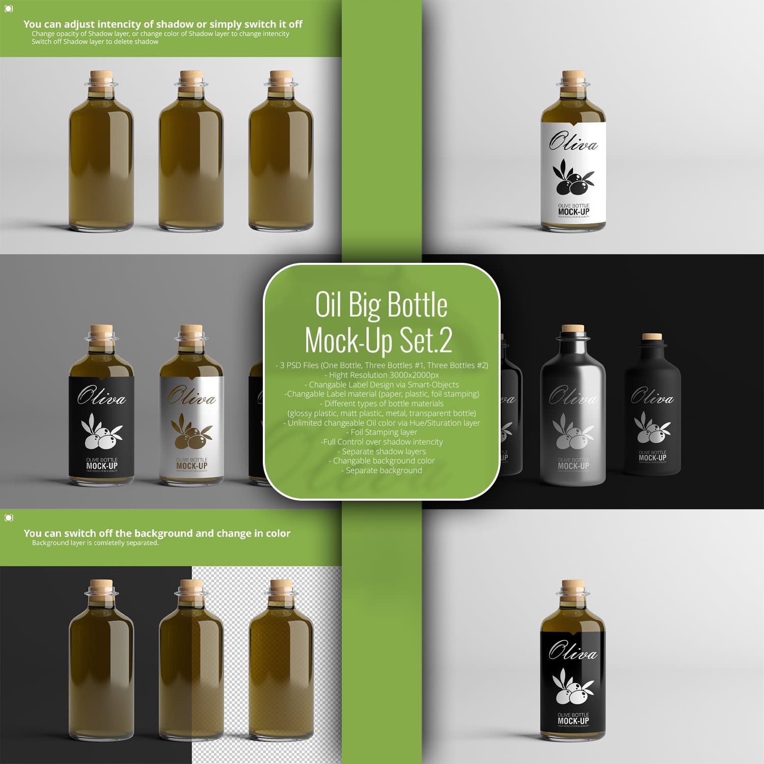 Oil Big Bottle Mock-Up Set.2.