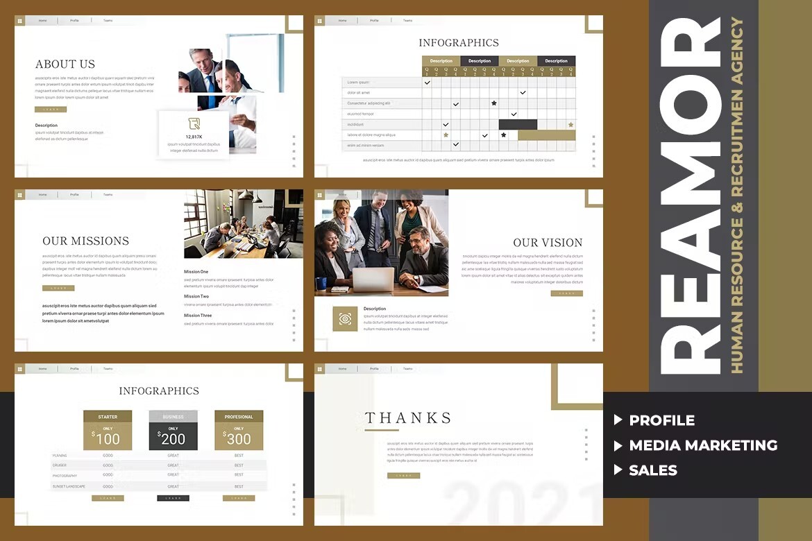 Light olive with brown template for your perfect HR presentation.