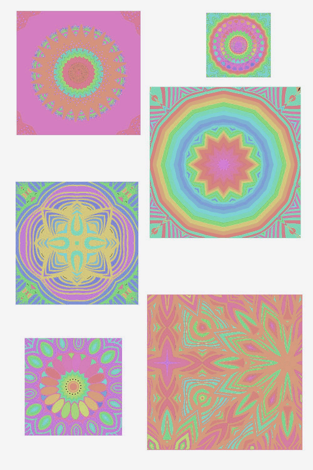 Pastel Mandala Inspired Background Pinterest Image.