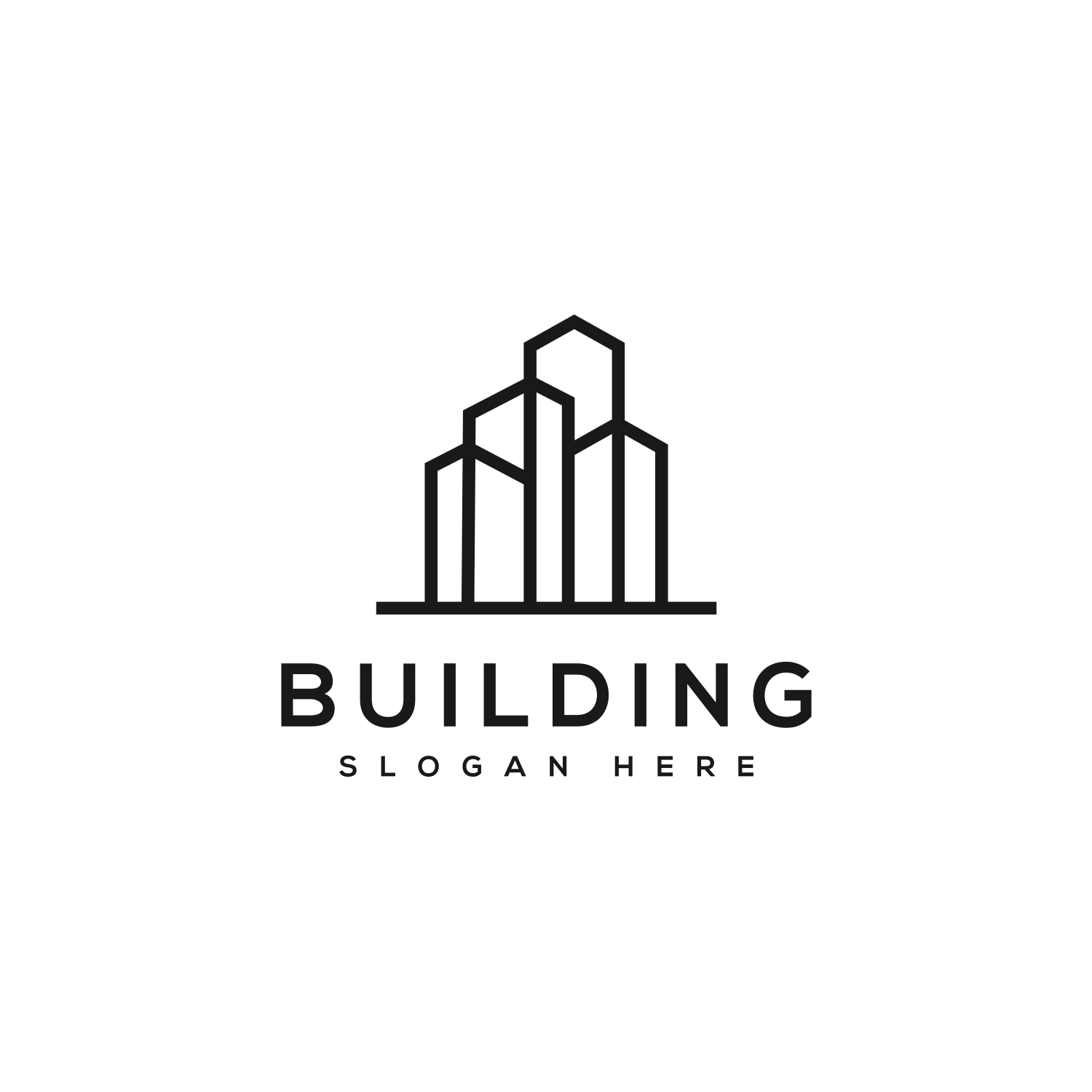 Building Real Estate Logo Vector Design cover image.