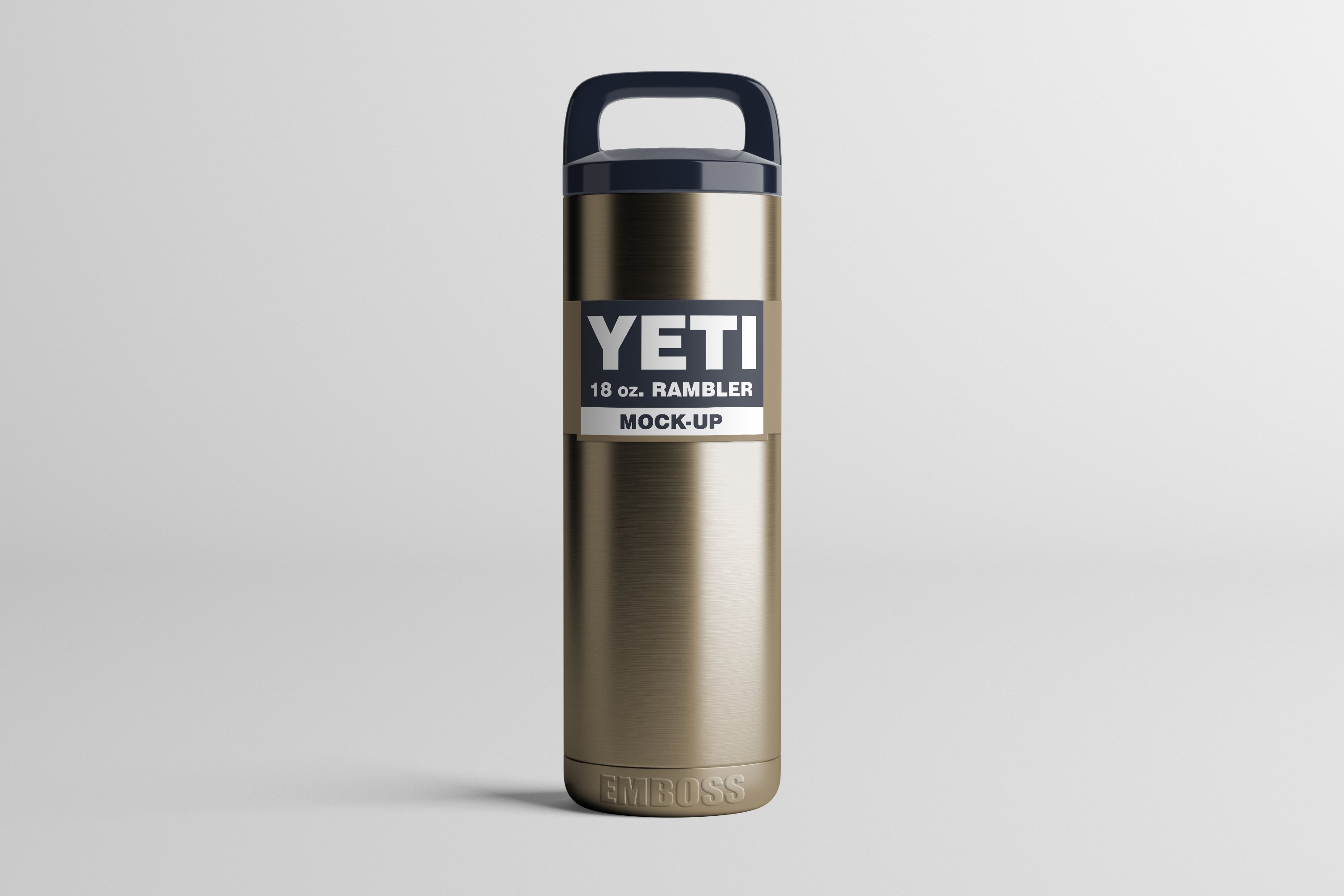 Big metal gold yeti cup for adventures.
