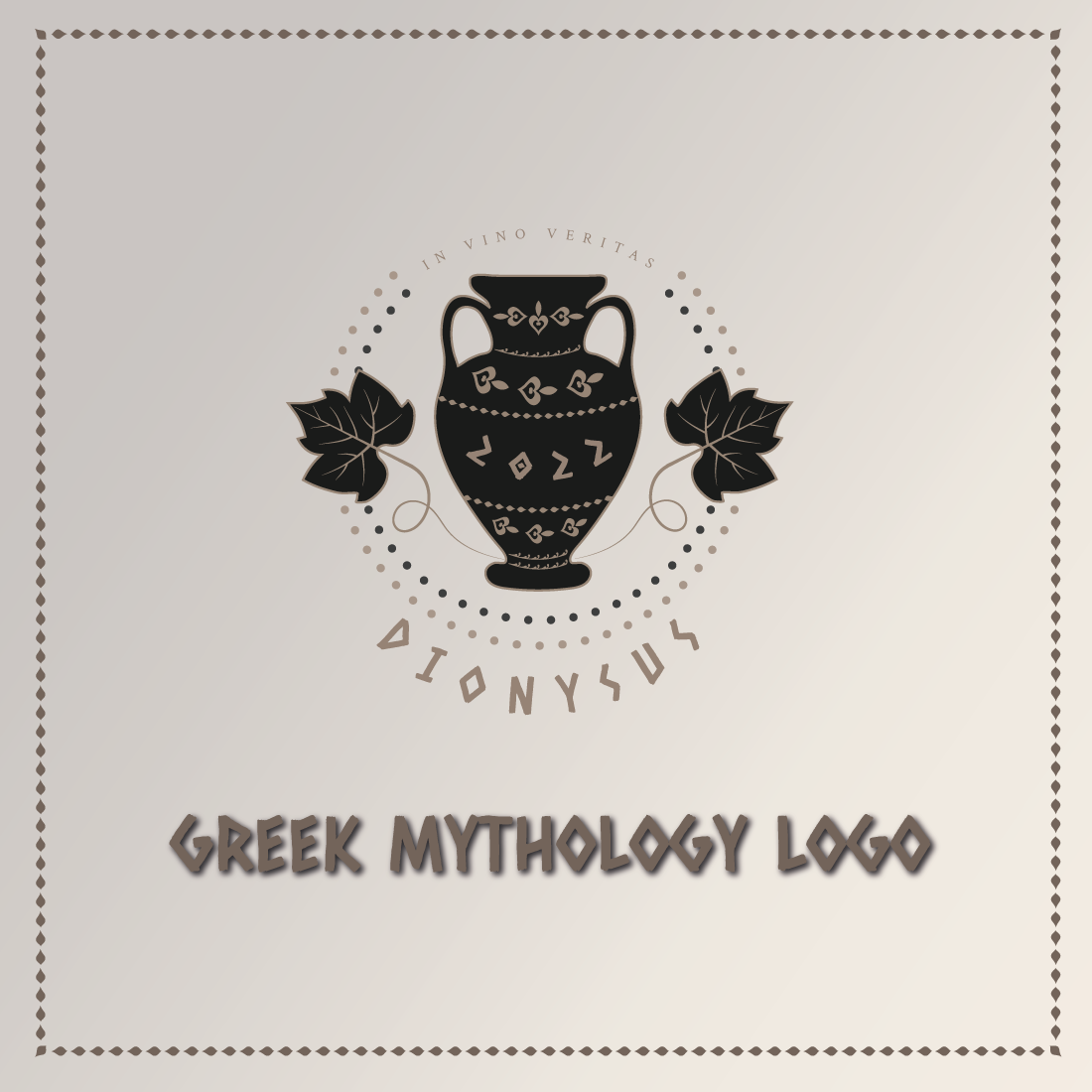 Dionysus Greek Mythology Logo previews.
