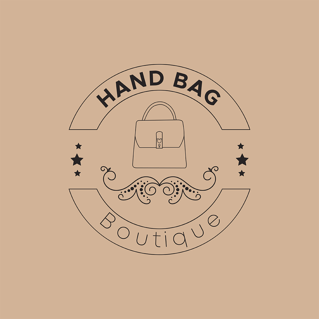 Hand Bag Boutique Logo Preview Image.