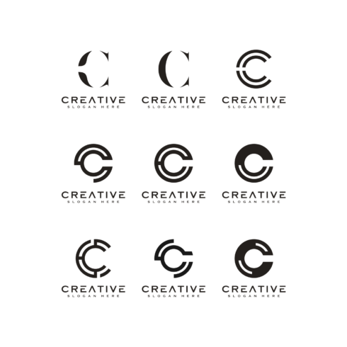 Set of Initial letter C Logo Design Template cover image.