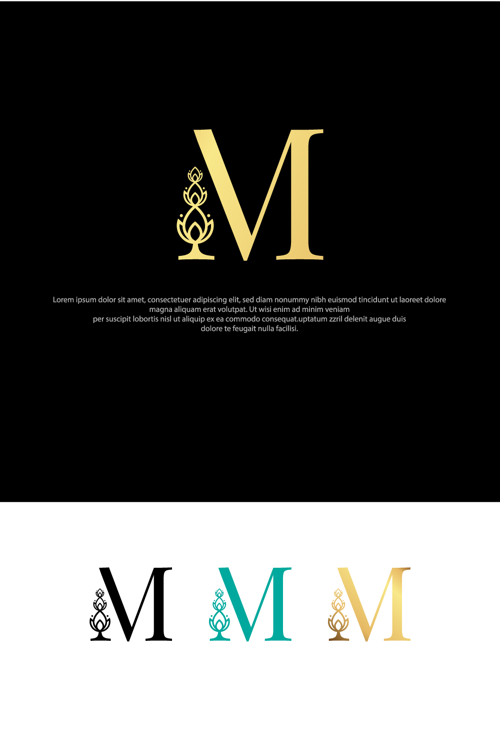 Luxury Letter M Logo
