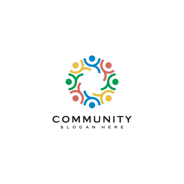 teamwork people community logo design - MasterBundles