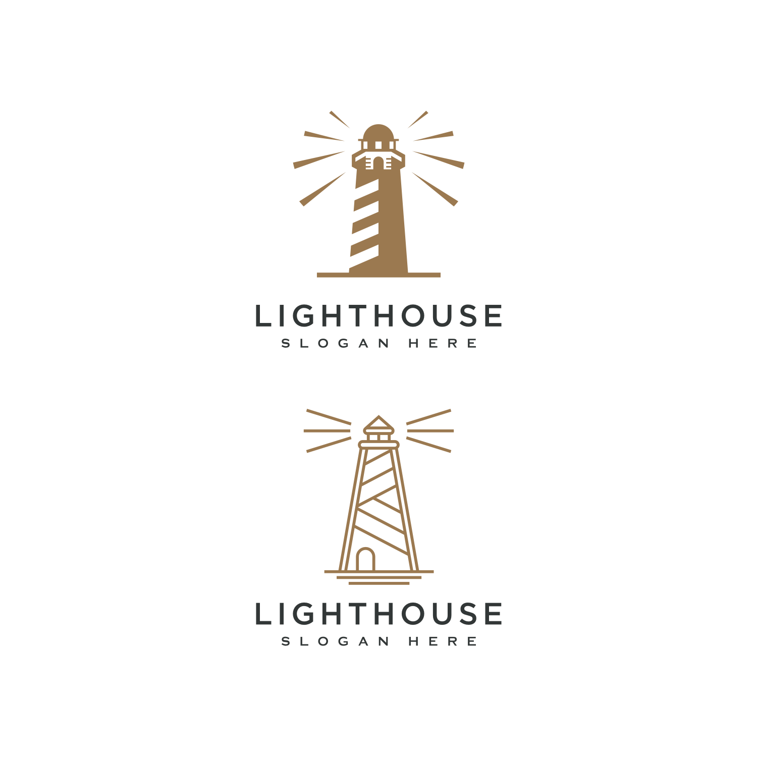 Lighthouse Logo Vector Design Template cove rimage.