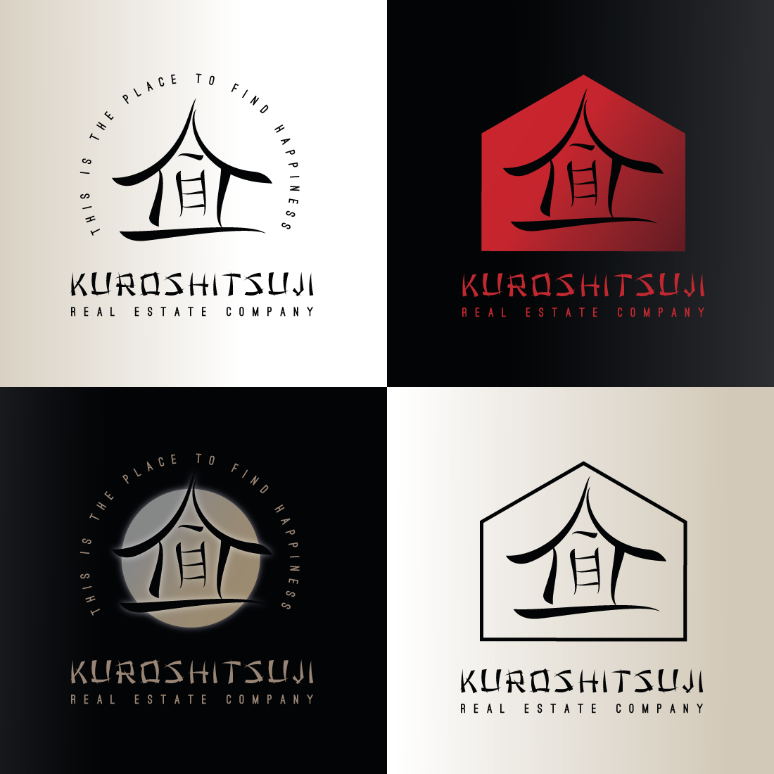 Kuroshitsuji Real Estate Asian Inspired Logo [Sphinx Creatus] previews.