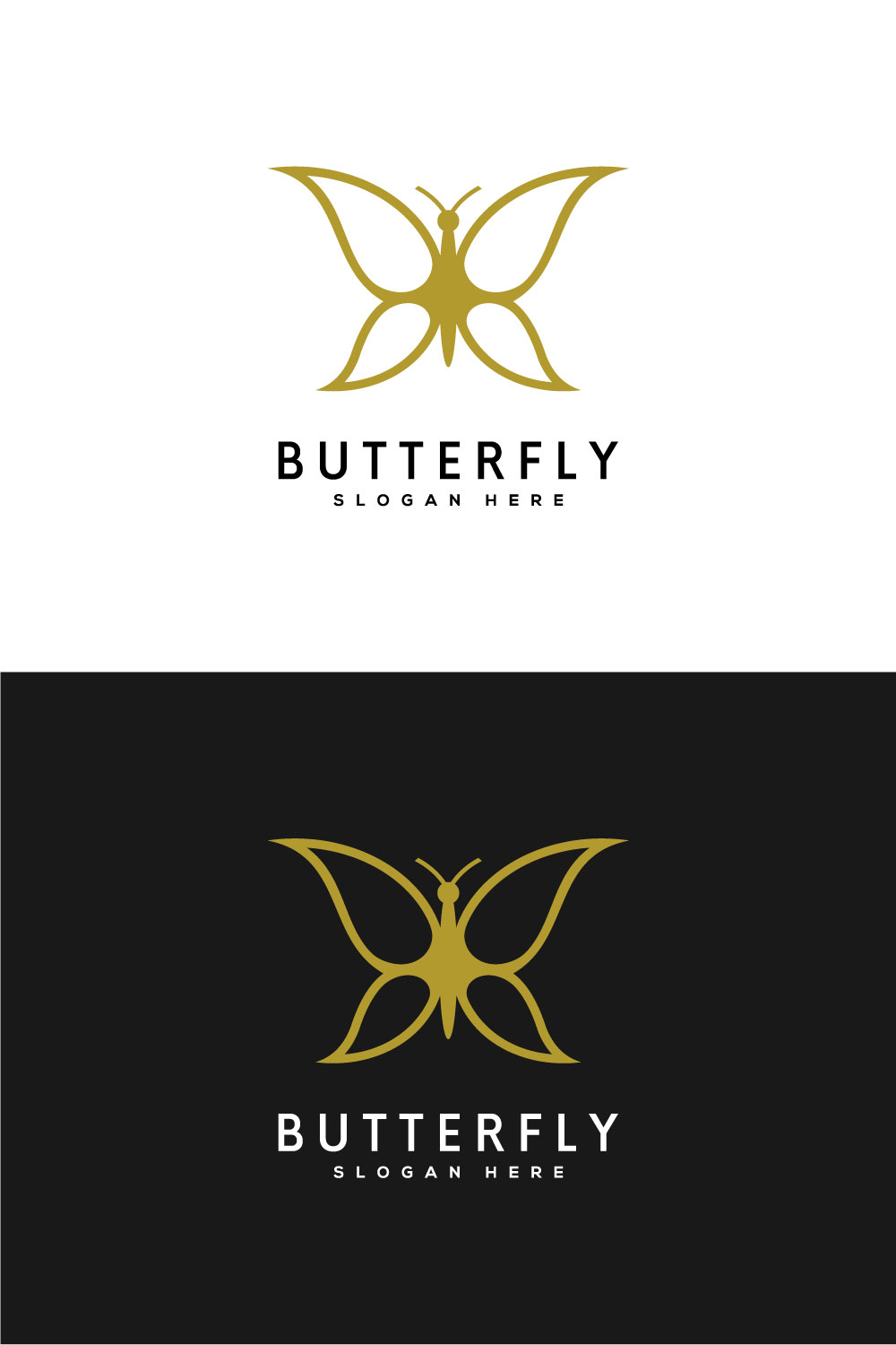 Butterfly Animal Logo Design pinterest.