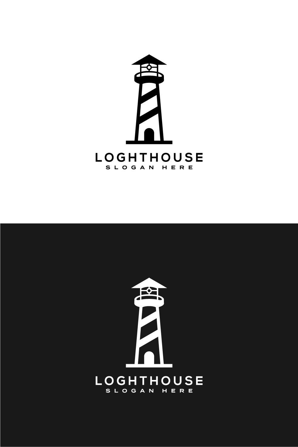 Lighthouse Logo Vector Design pinterest.