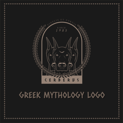 Cerberus Greek Mythology Logo cover image.