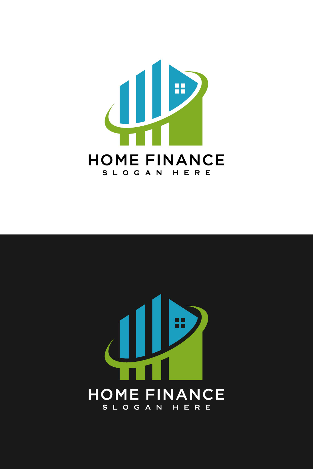 House and Business Finance Logo pinterest.