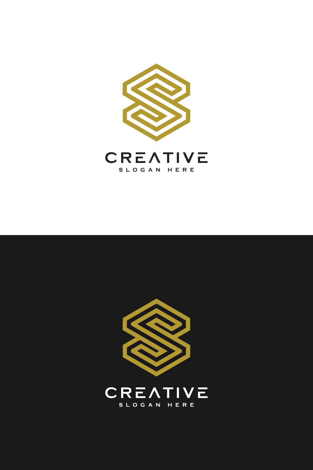 Line Style Letter S Logo Vector Design cover image.