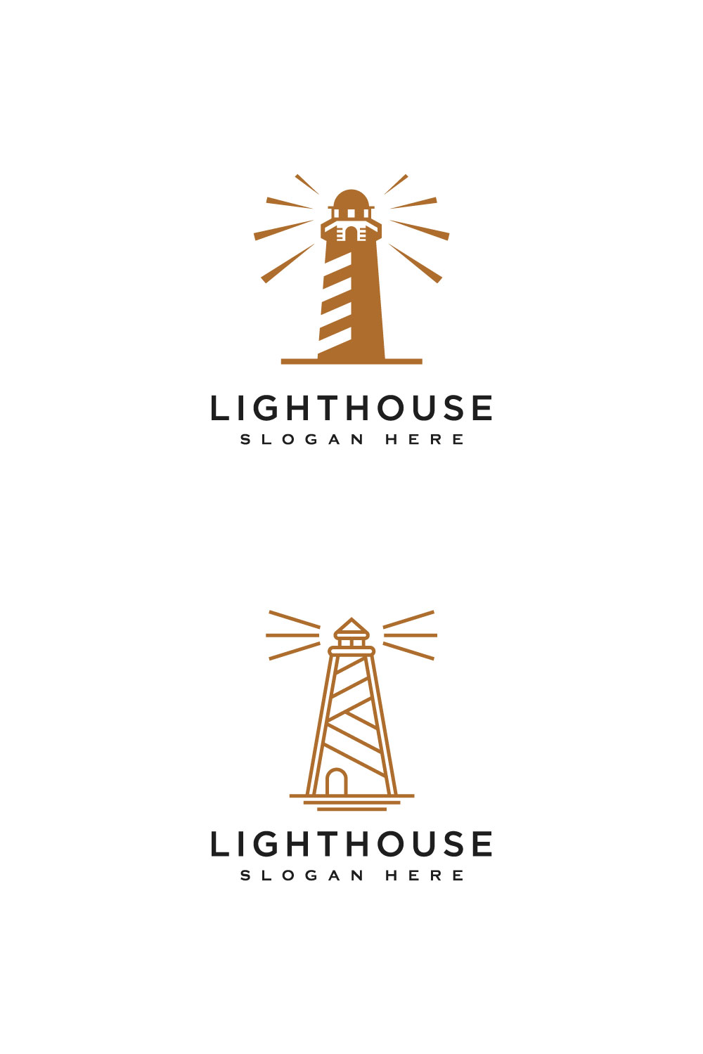 Lighthouse Logo Vector Design Template pinterest.