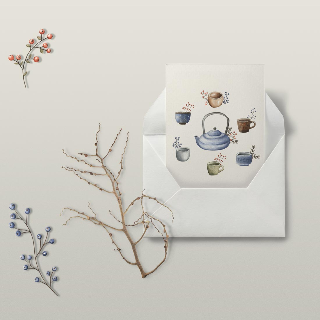 Tea Lovers Watercolor Collection