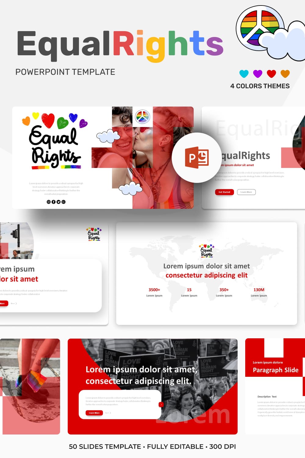 2 equalrights powerpoint template 1000h1500