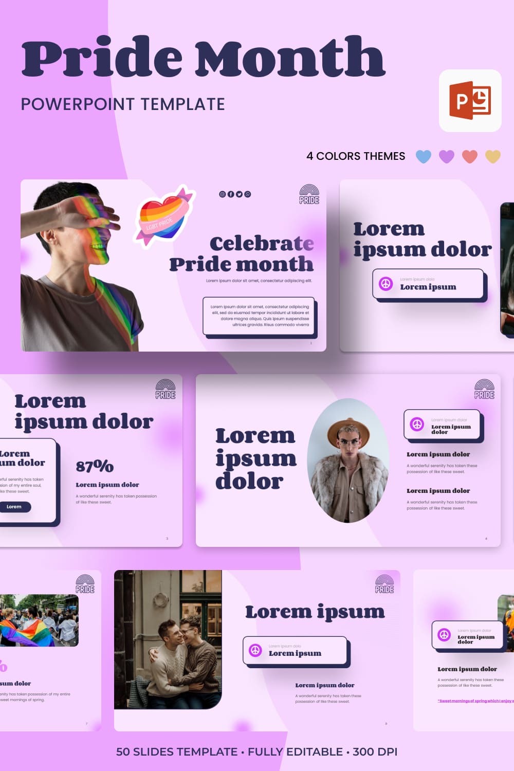 2 pridemonth powerpoint template 1000h1500