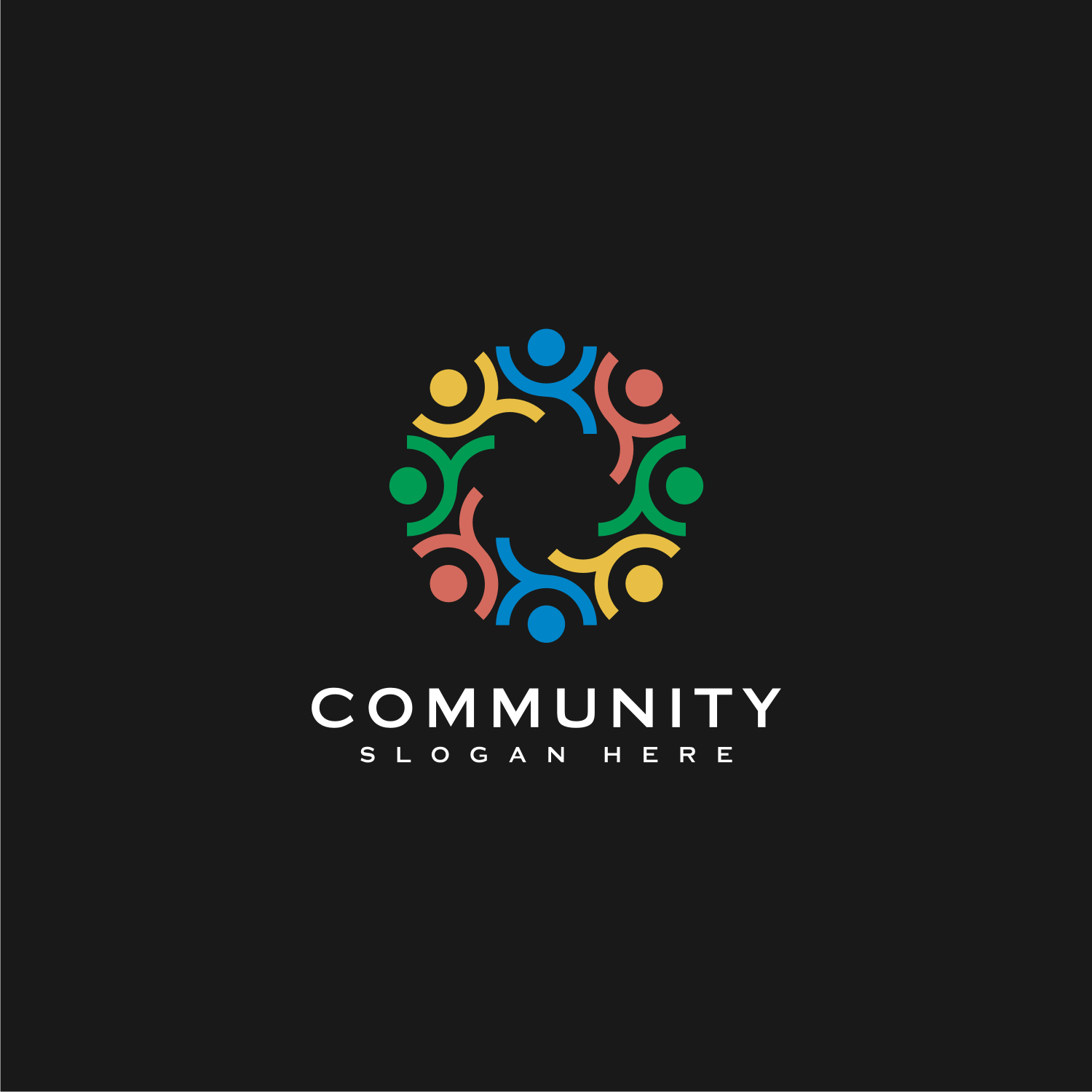 Teamwork People Community Logo previews.