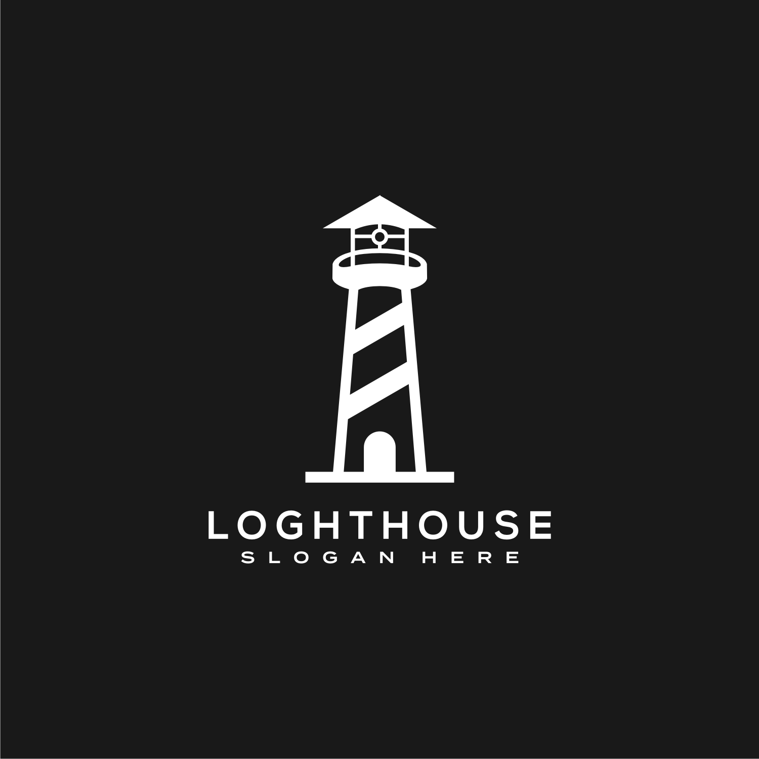 Lighthouse Logo Vector Design cover image.