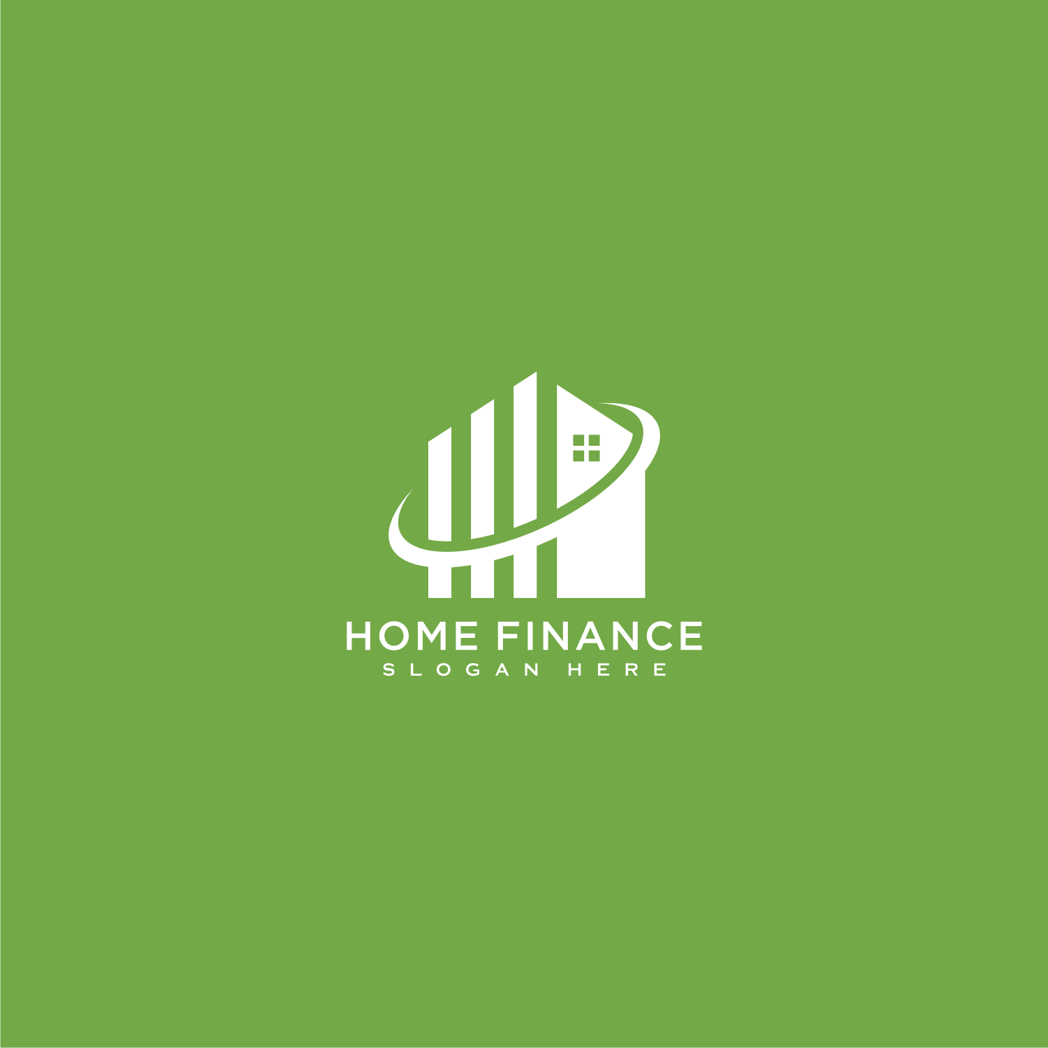House and Business Finance Logo .