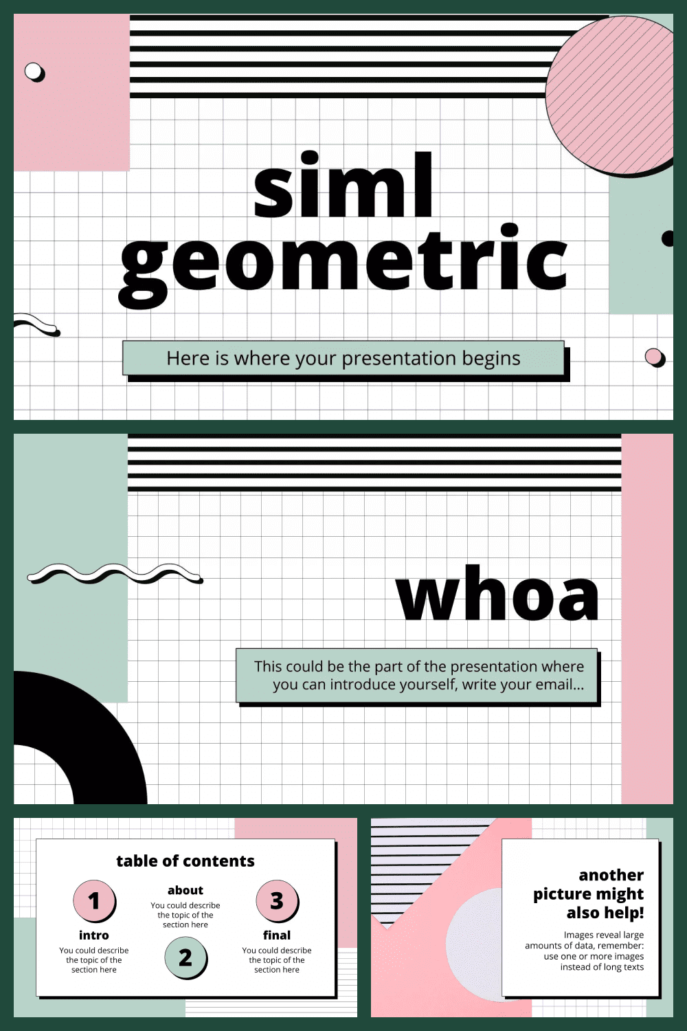 Free Siml Geometric PowerPoint Template.