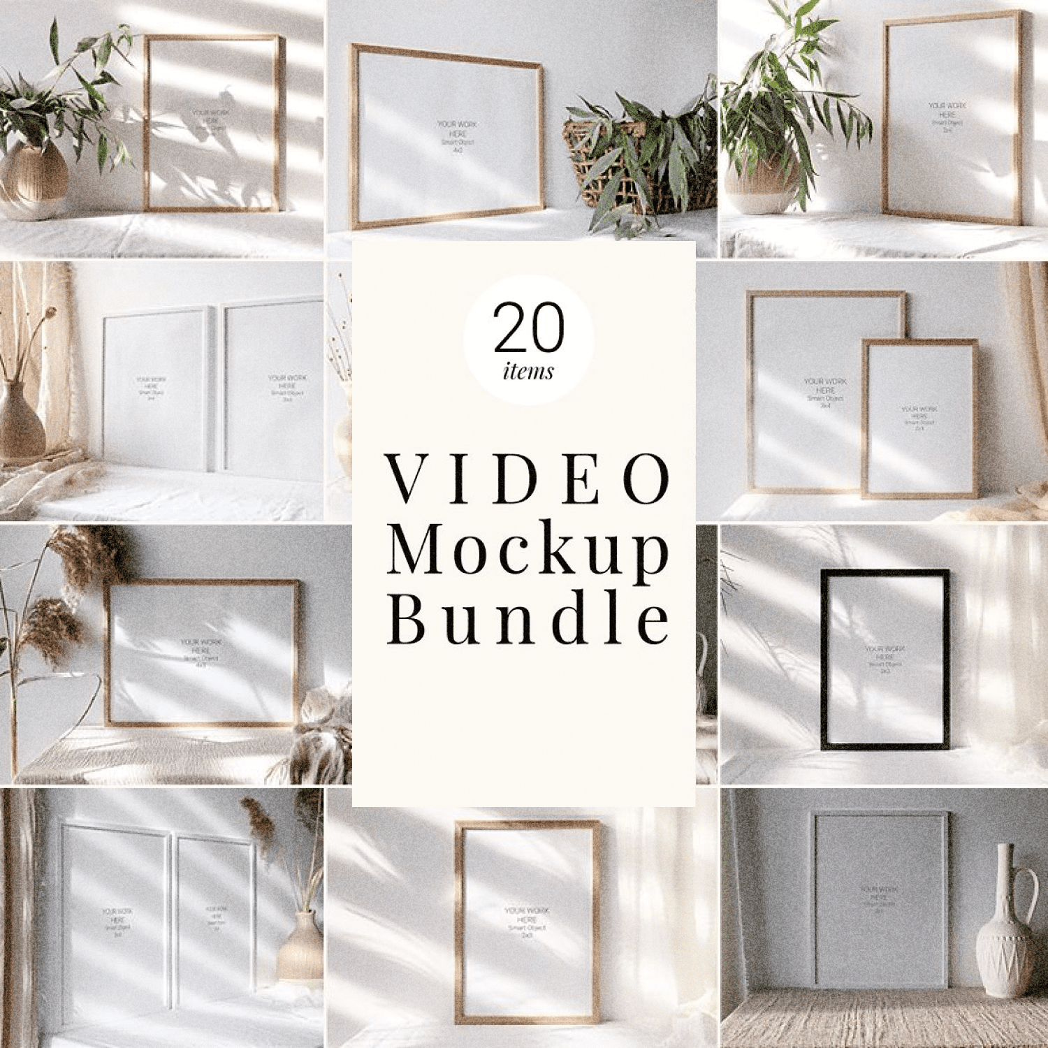 20 Video Mockup Bundle Frame Video MasterBundles