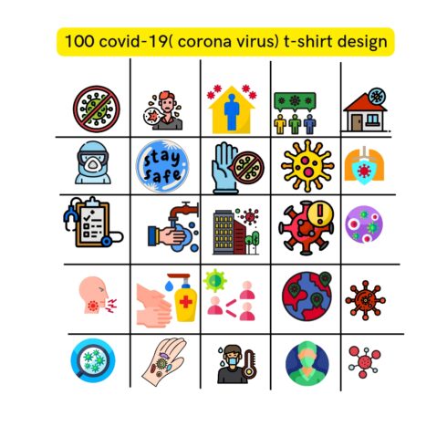 100 Best Covid- 19 T-shirt Designs cover image.