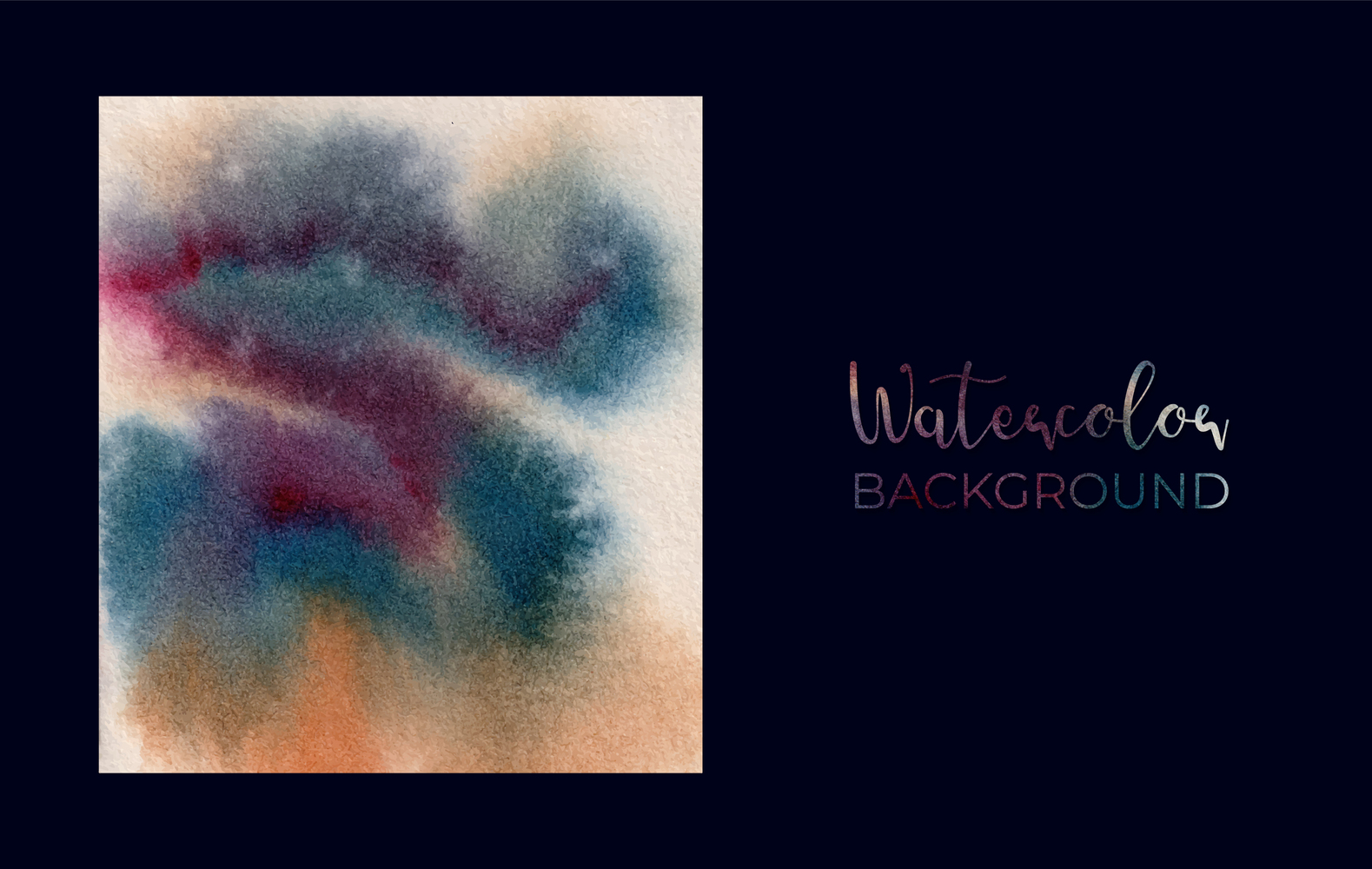 Abstract Watercolor Hand Paint Bundles Background, vector illustration